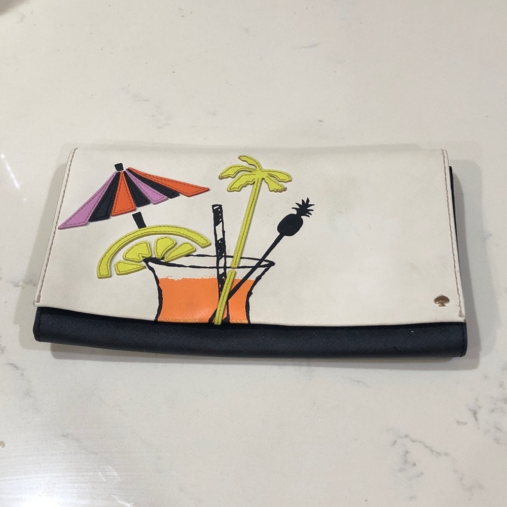 Kate Spade Cause a Stir leather clutch